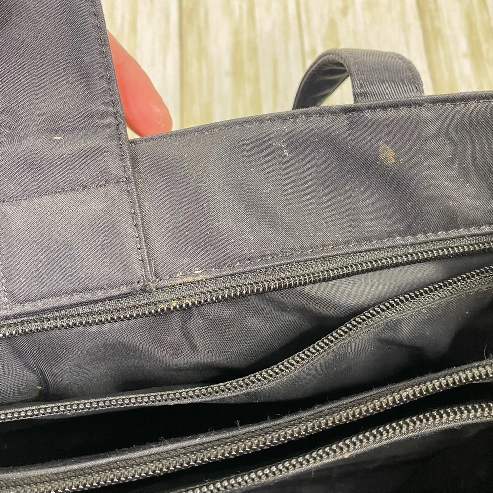 Kate Spade Black Nylon Diaper Bag with Changing Pad